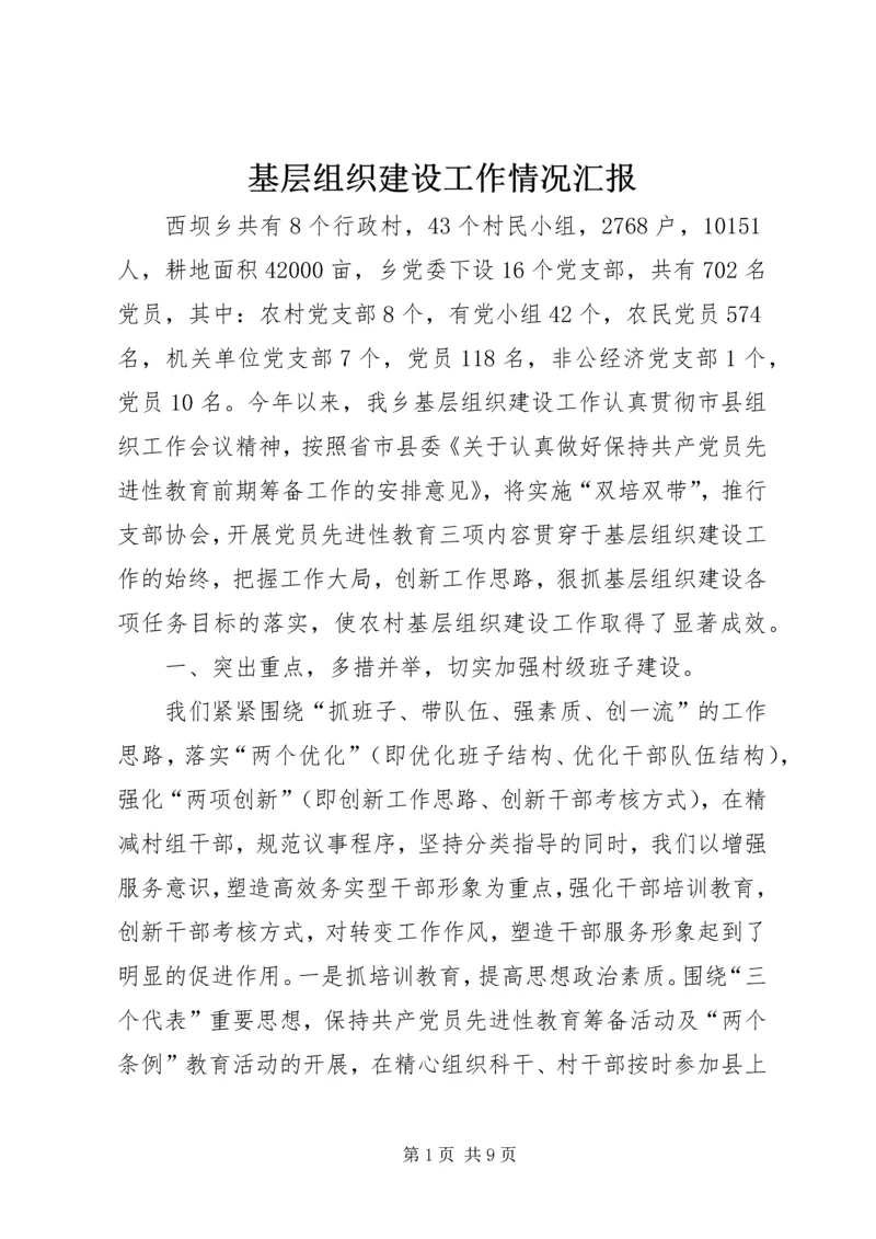 基层组织建设工作情况汇报 (8).docx
