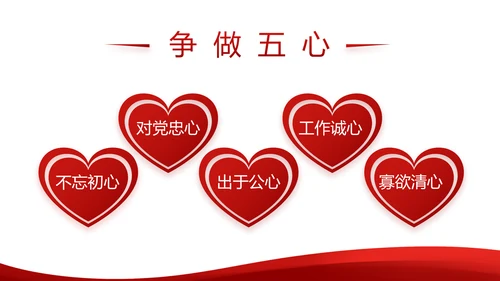 红色简约党建党员述职报告动态PPT
