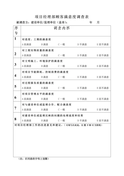 项目经理部顾客满意度调查表.docx