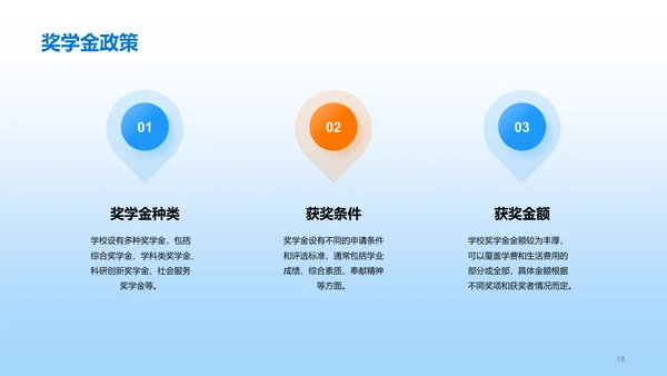 蓝色插画卡通校园招生宣传PPT模板