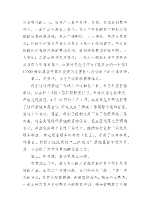 秸秆禁烧表态发言稿.docx