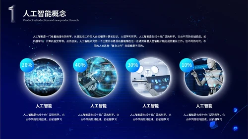 3d科技风人工智能5G科技产品介绍大数据分析科技感ppt模板
