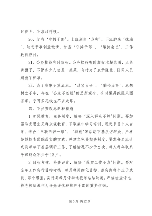 民主生活会专题报告 (4).docx