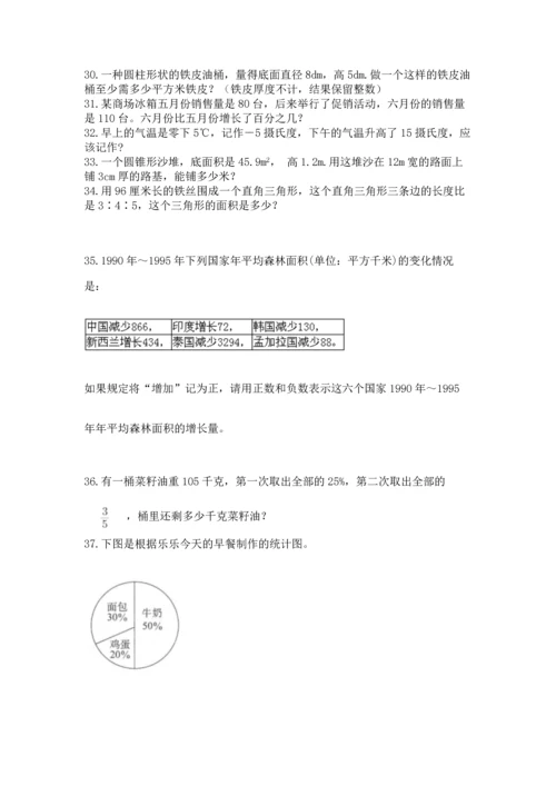 小升初数学应用题50道附答案【满分必刷】.docx