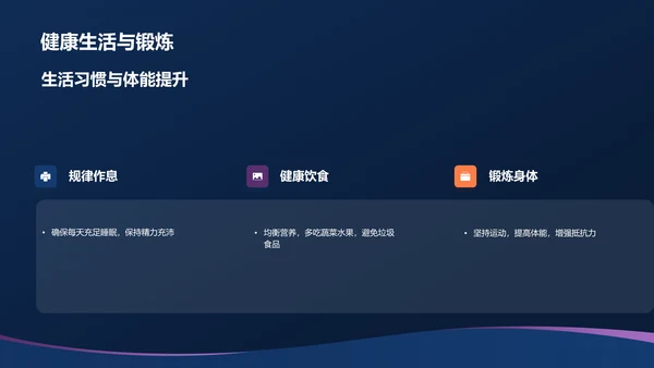 蓝色渐变个人汇报PPT模板