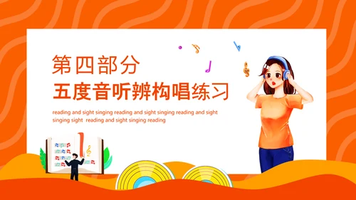 读谱与视唱音乐知识，唱歌演唱比赛PPT模板