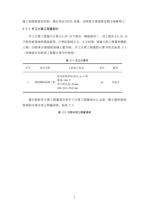 毕业设计(论文)--福建金柏夷职工宿舍工程量清单及投标报价的编制.docx