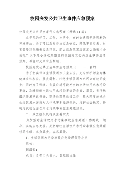 校园突发公共卫生事件应急预案.docx