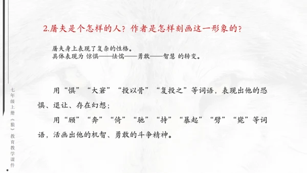 七年级《狼》蒲松龄通用PPT课件