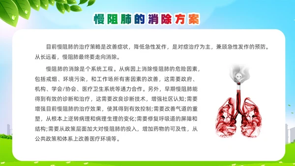 环保风肺系生命刻不容缓世界慢阻肺日讲座ppt