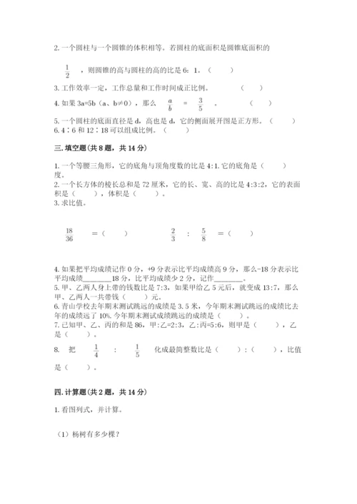 洛阳市廛河回族区六年级下册数学期末测试卷推荐.docx