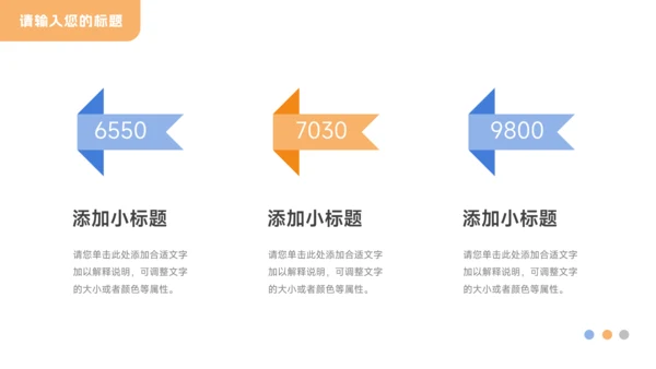 黄蓝简洁Web风公司宣传画册PPT模板