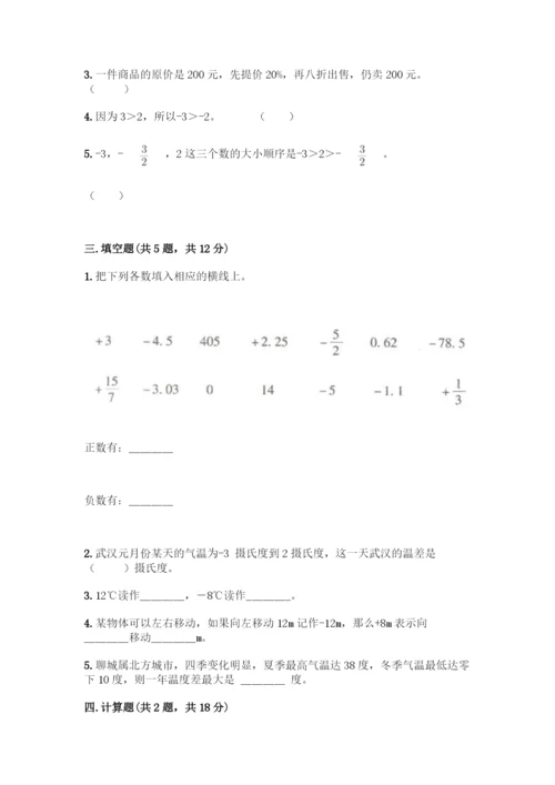 人教版六年级下册数学期中测试卷【能力提升】.docx