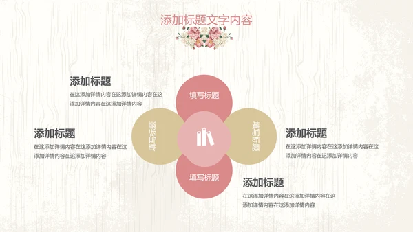 唯美欧式花纹手绘水彩复古PPT模板