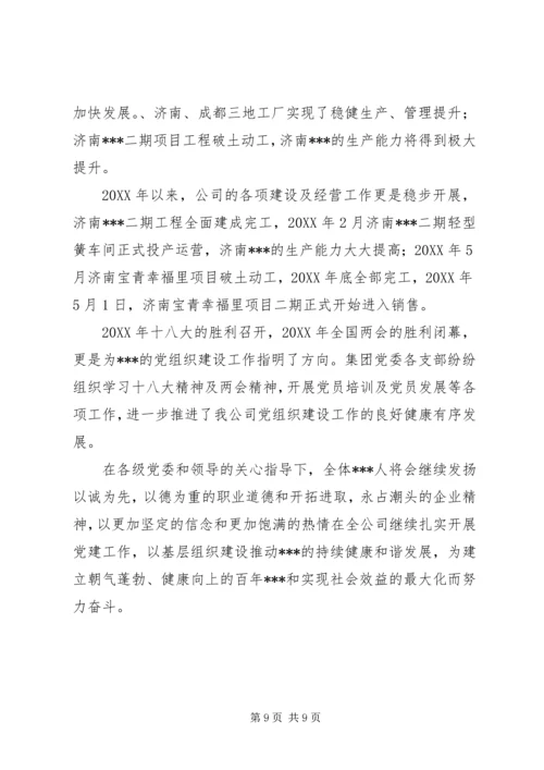 某集团公司党建工作纪实.docx