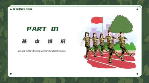 军训生活总结通用PPT模板