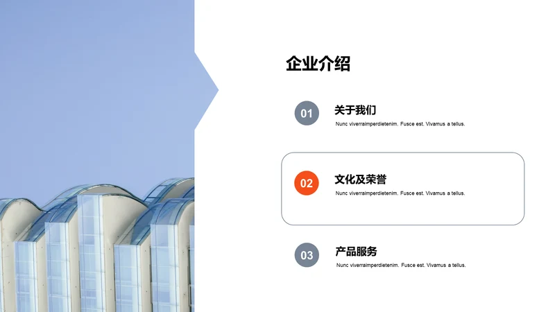 单色扁平3项企业介绍