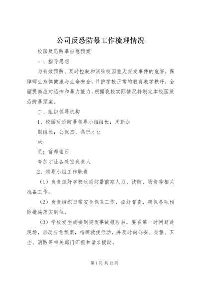 公司反恐防暴工作梳理情况.docx