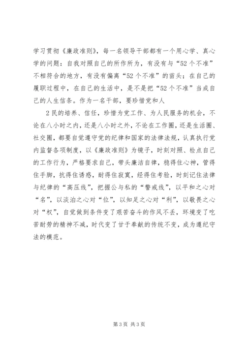 学习贯彻准则心得 (5).docx