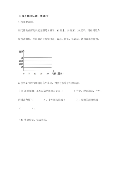 教科版四年级上册科学期末测试卷附答案【培优b卷】.docx