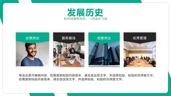 高端大气商务企业团队介绍公司成员架构PPT模板