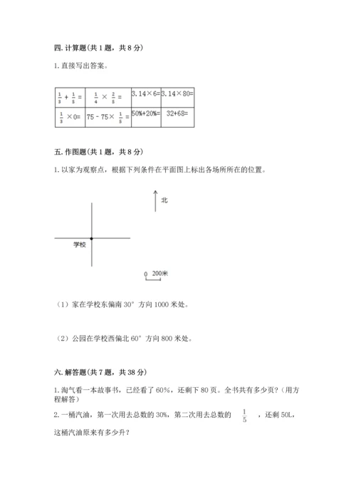 人教版六年级上册数学期末测试卷【易错题】.docx