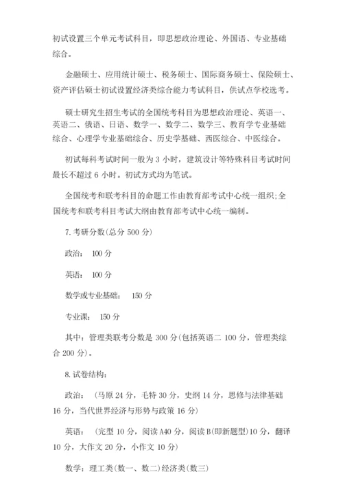 考研的基本常识有哪些指导攻略.docx