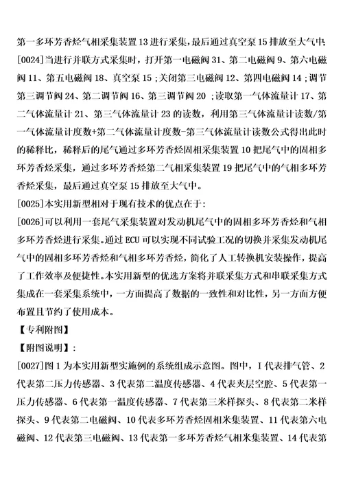 一种多缸发动机尾气中多环芳香烃采集系统的制作方法