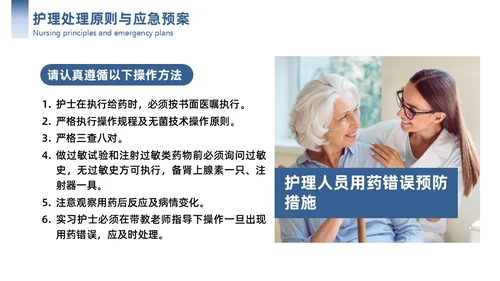 蓝色简约商务护理应急预案商务通用PPT模板应急培训