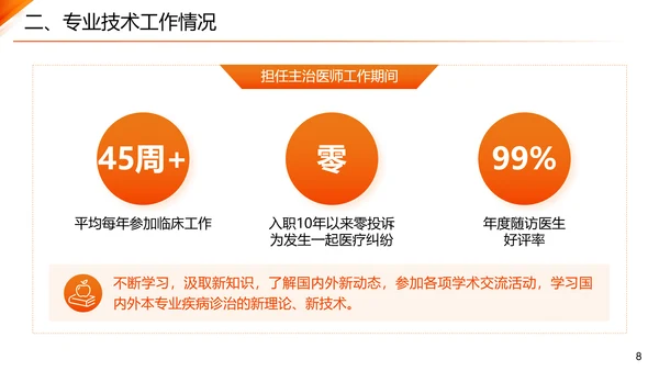 主任医师正高级职称晋升答辩报告通用PPT模板