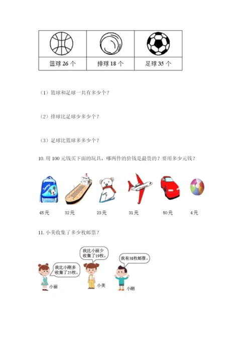 小学二年级数学应用题50道含答案（培优b卷）.docx