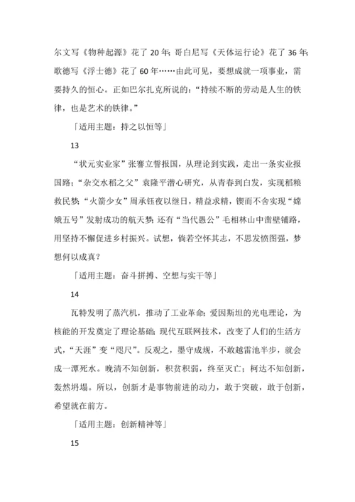 15个议论文必备的高分事实论据.docx