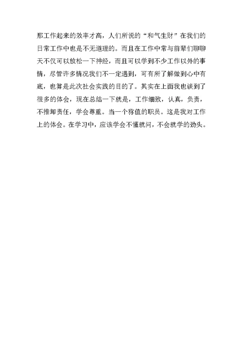 XX年会计社会实践报告XX字