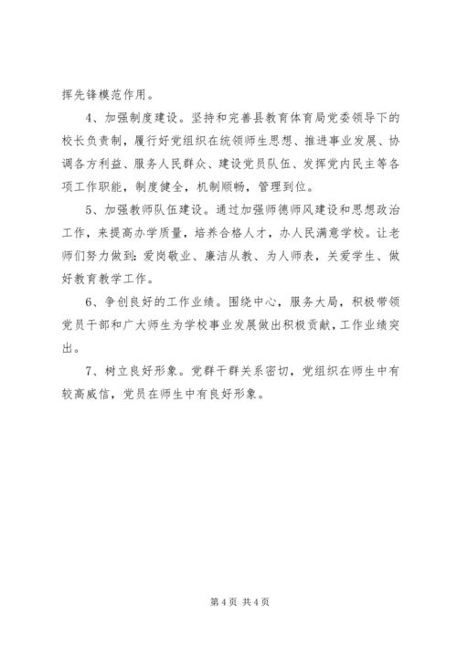 学校党支部公开承诺书范文 (2).docx