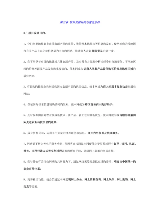 商务网站商业综合计划书.docx