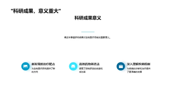 生物医疗团队季度回顾