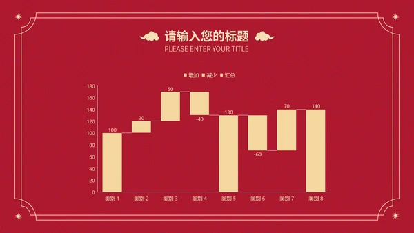 红色卷轴年会报告节日PPT模板