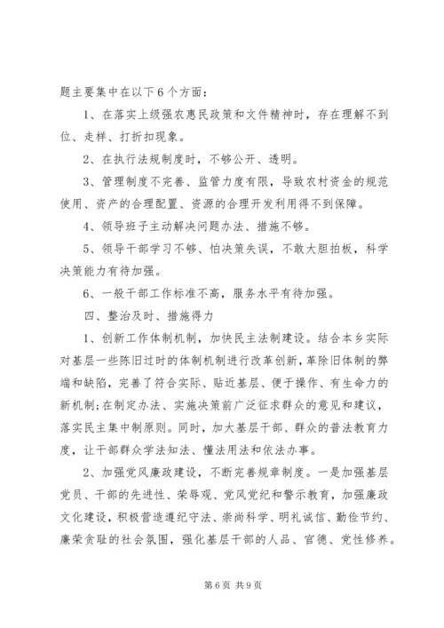 侵害群众利益不正之风自查报告.docx