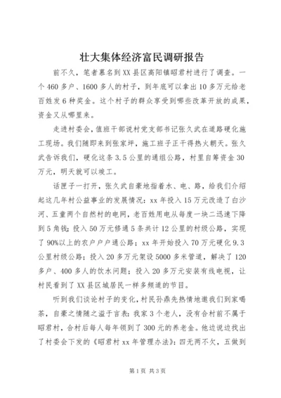 壮大集体经济富民调研报告.docx