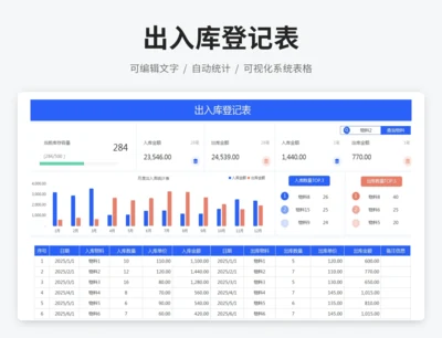 出入库登记表