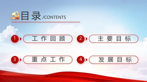 党建党支部年终工作总结汇报PPT党课