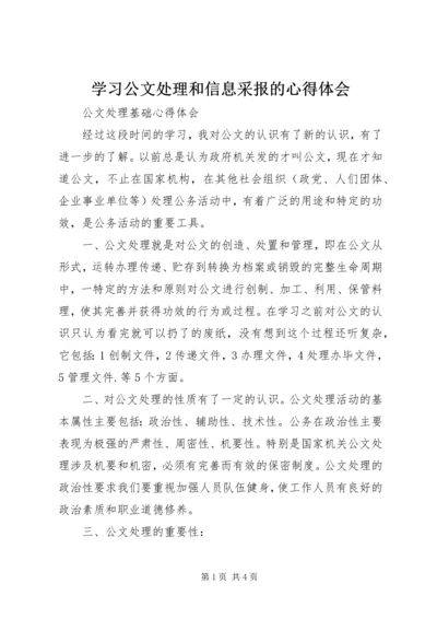 学习公文处理和信息采报的心得体会_3.docx