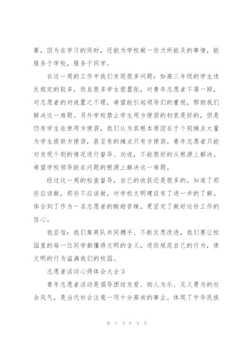 志愿者活动心得体会大全.docx