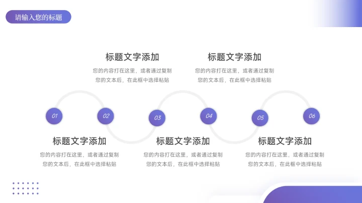 紫色渐变实用员工心态管理培训PPT模板