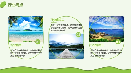 旅游行业产品推介会三亚海边风光通用PPT模板