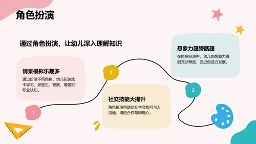 粉色卡通风可爱卡通幼儿园通用模板PPT模板