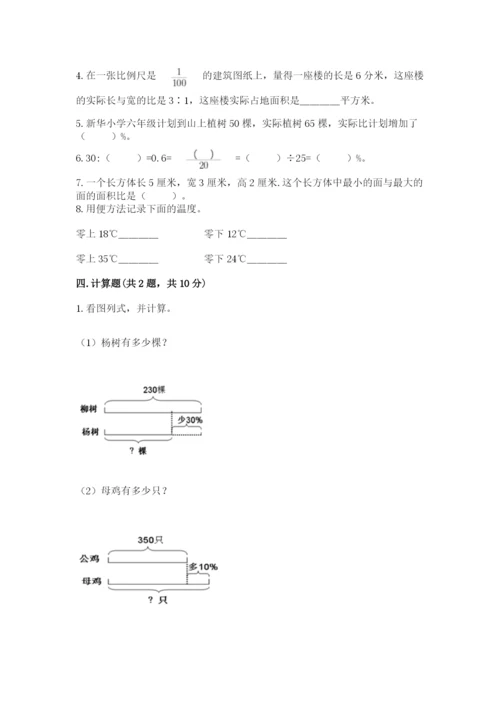 人教版六年级下册数学期末测试卷及答案【有一套】.docx