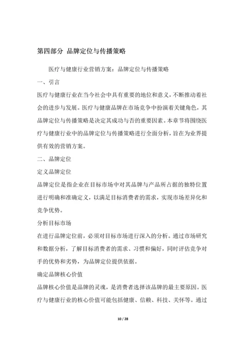 医疗与健康行业营销方案.docx