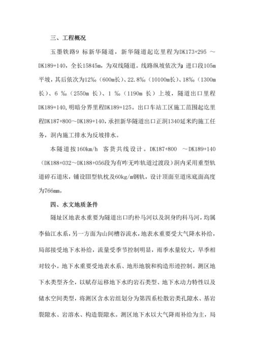 隧道洞内反坡排水专项施工方案.docx