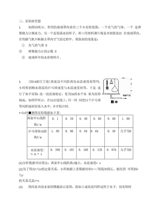 2014年全国中考试题汇编压强